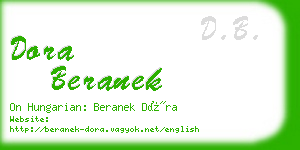 dora beranek business card